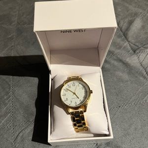 Brand New Nine West gold watch NWT